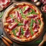 Pizza de Jamón y Rúcula: Receta Fácil y Deliciosa para Amantes del Buen Sabor